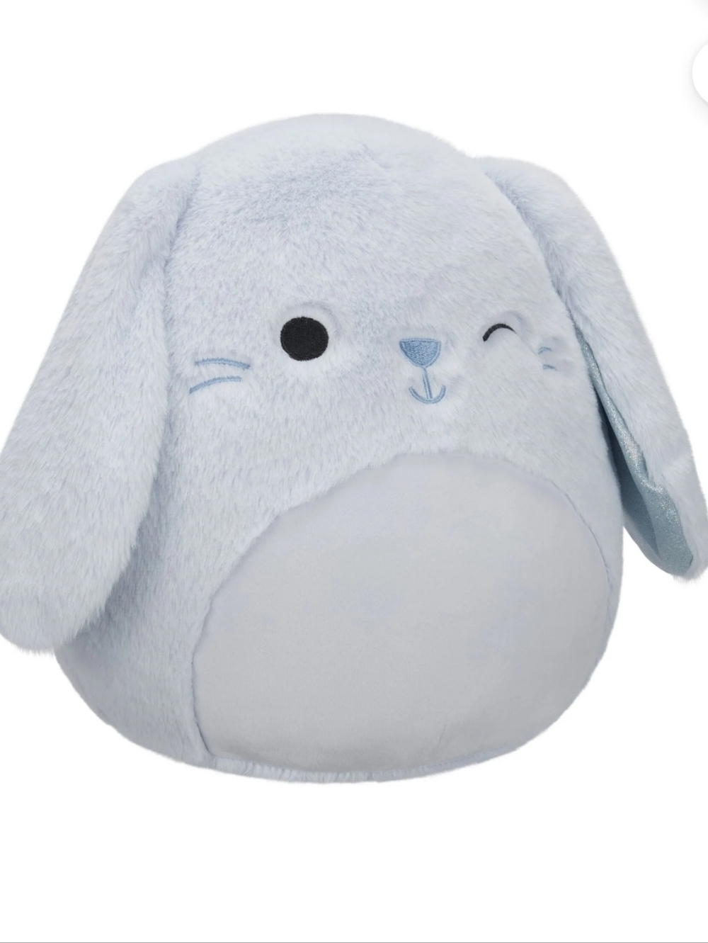 Squishmallows FuzzAMallow Official 12 inch Bastian the Winking Blue Bunny